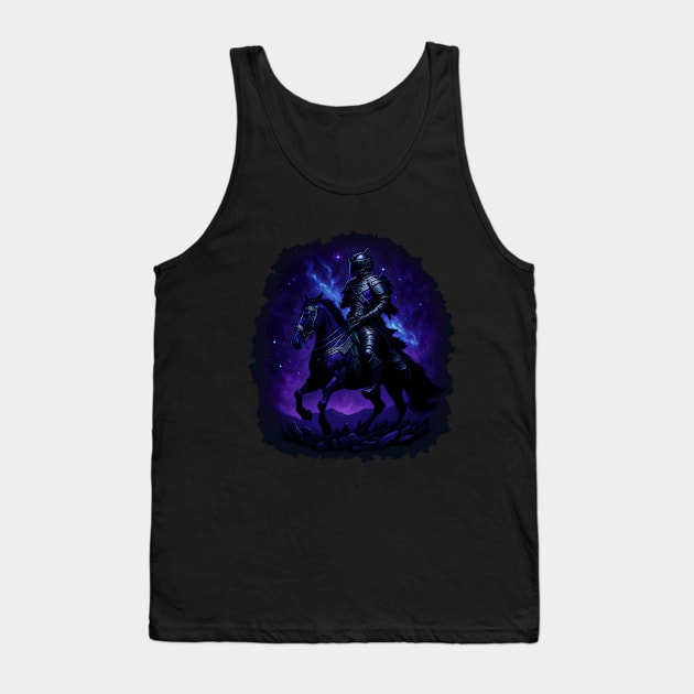 "Warrior of the Night: A Magical Warrior Embracing Splendor" Tank Top by Hexen_3